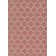 Tapis intérieur / extérieur géométrique rouge rouille