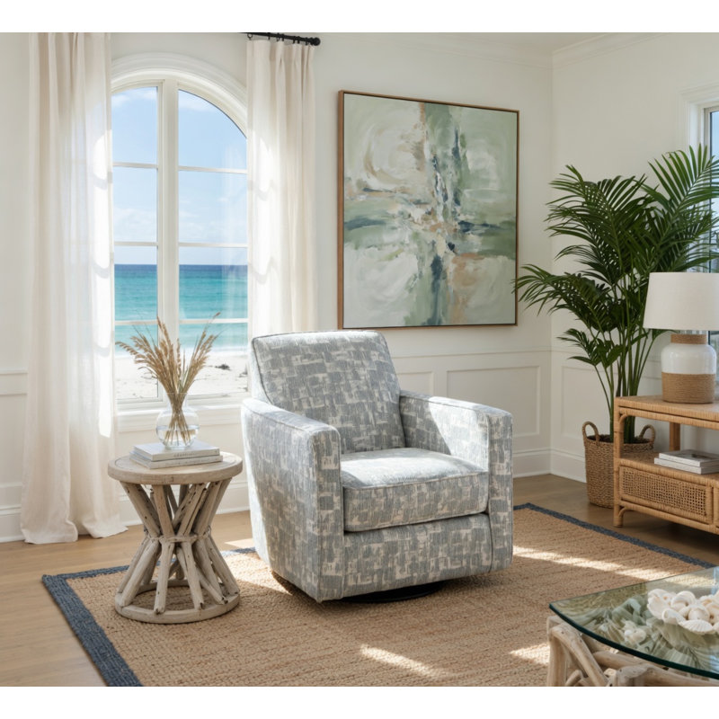 Fauteuil coulissant et pivotant Fillmore Chambray