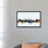 Skyline Series: New Delhi, Inde, impression sur toile tendue en bleu