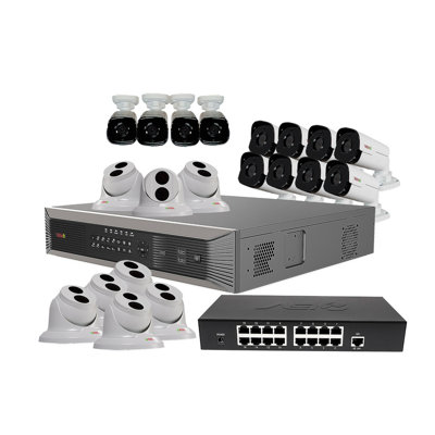 Home Imports Surveillance System 32 Channel NVR Security Cameras Modern