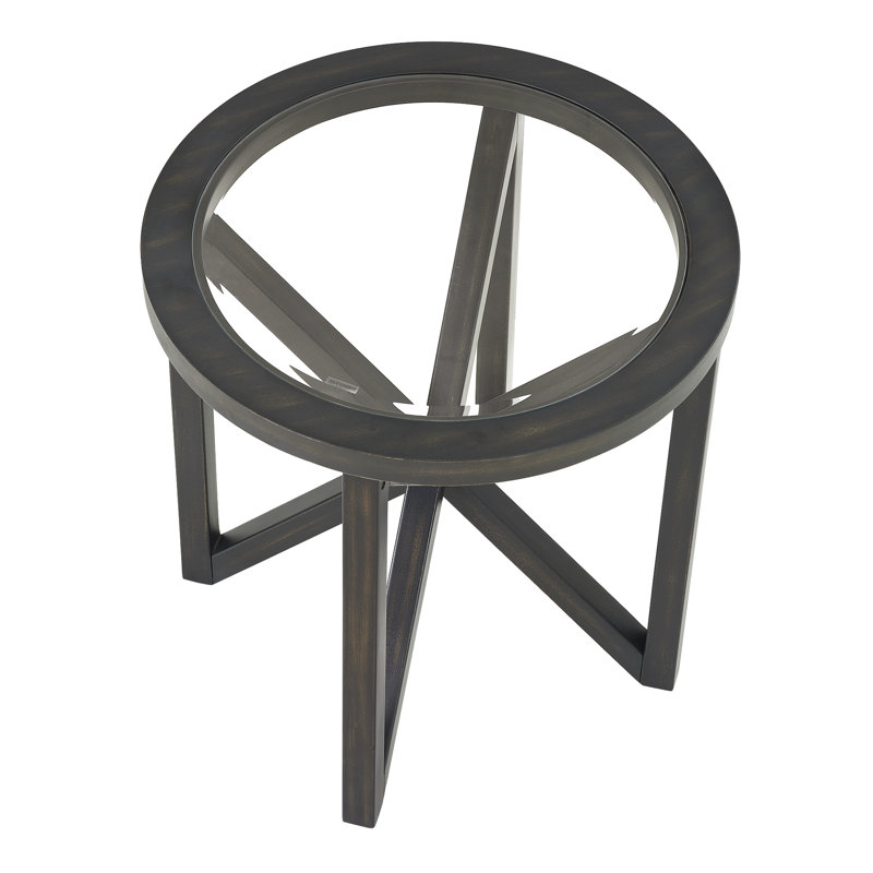 Table basse Modern, Black, 21.49" H x 22.79" L x 22.25" W