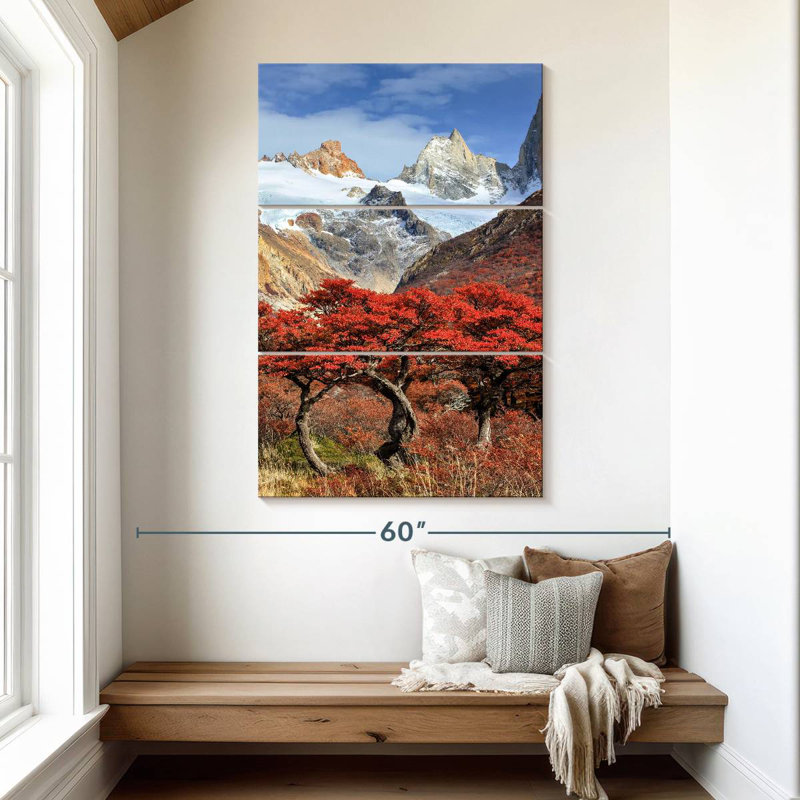 Arbres rouges Alvord Fitz Roy, H 50 po x l 32 po