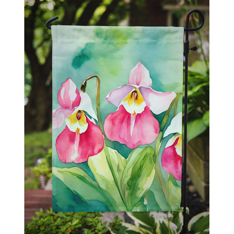 Drapeau de jardin double en polyester H 15,5 po x l 11,25 po