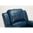 Navy Blue Leather Gel Recliner