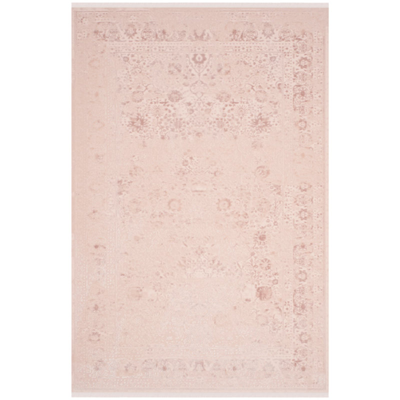 tapis rosé area Elodie, Rectangulaire 6 pi 7 po x 9 pi 2 po
