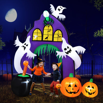 Haut gonflable arche du château d'Halloween