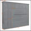 Grand lit escamotable mural avec armoires-346299447