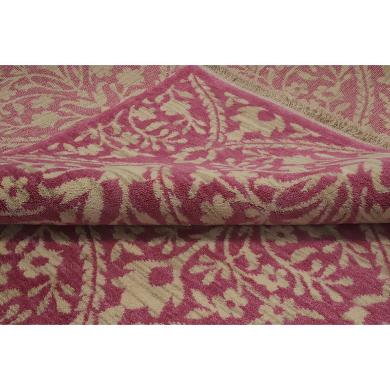 Tapis all-over rose Gabbeh 6 x 9