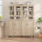 71-Inch Tall Storage Cabinet with Glass Doors and Adjustable Shelf - Multi-Use Organizer for Kitchen Pantry or Bathroom-993363902