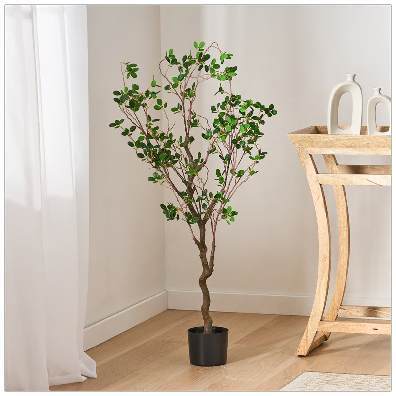 ARTIFICIAL MILAN LEAF BONSAI, 47.2" H x 18.1" W x 14.5" D