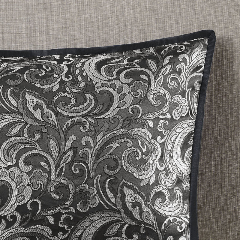 Brystol Luxury 24-Piece Bedding Set, Cal. King Comforter + 23 Additional Pieces, Black