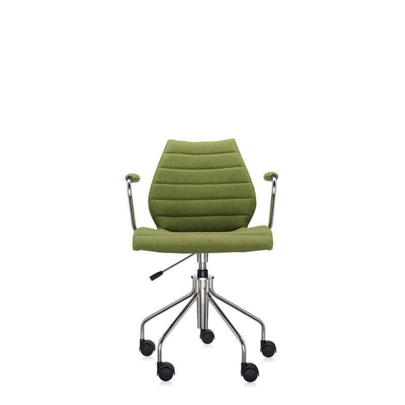 Maui Swivel Task Chair, Acid Green, 100% PL Trevira
