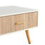Table basse rectangulaire avec pieds en bois massif, tiroir coulissant pour le rangement, table moderne pour le salon-1645433024