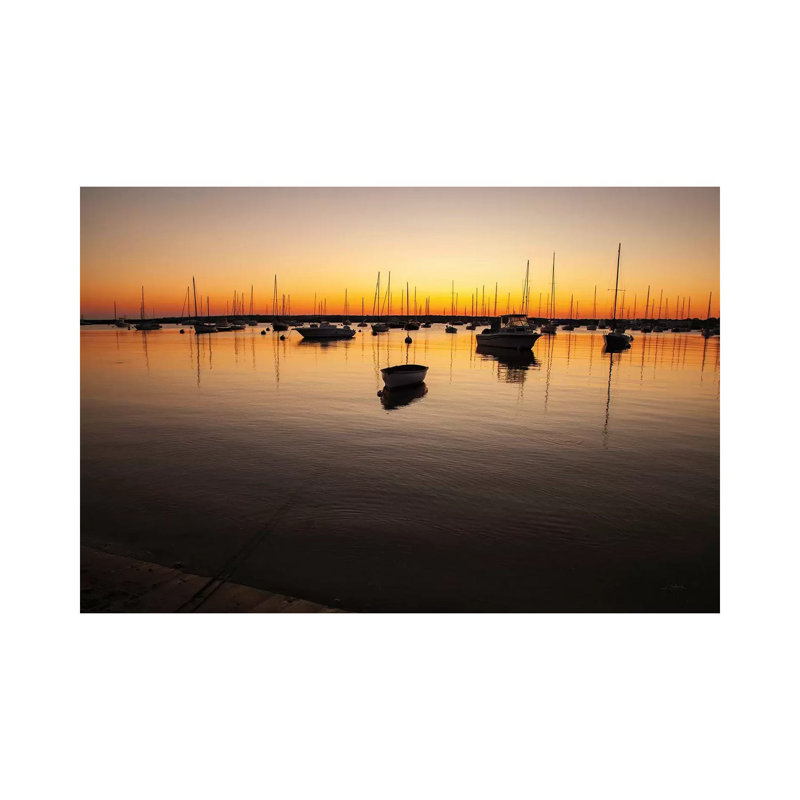 Marthas Vineyard Sunset II by Aledanda - Wrapped Canvas Gallery-Wrapped Canvas Giclée, 20.32 cm H x 30.48 cm W