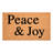 Peace & Joy Doormat, 17" x 29"