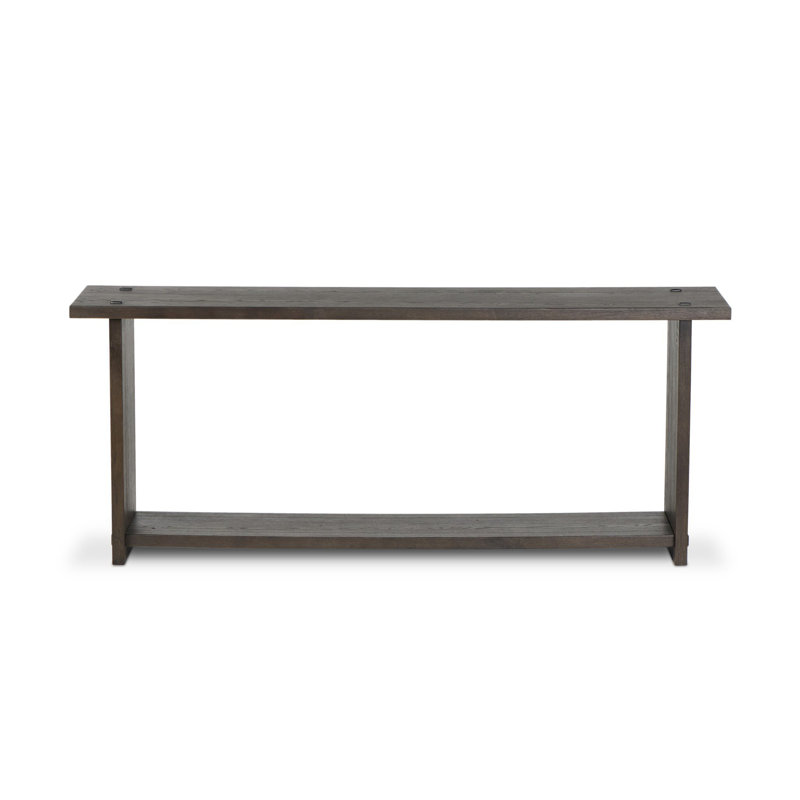 Zeno Console Table, Smoked Black Oak