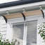 17 Stories 190cm W x 98.5cm D Polycarbonate Cover Retractable Door / Window Awning-1226169759