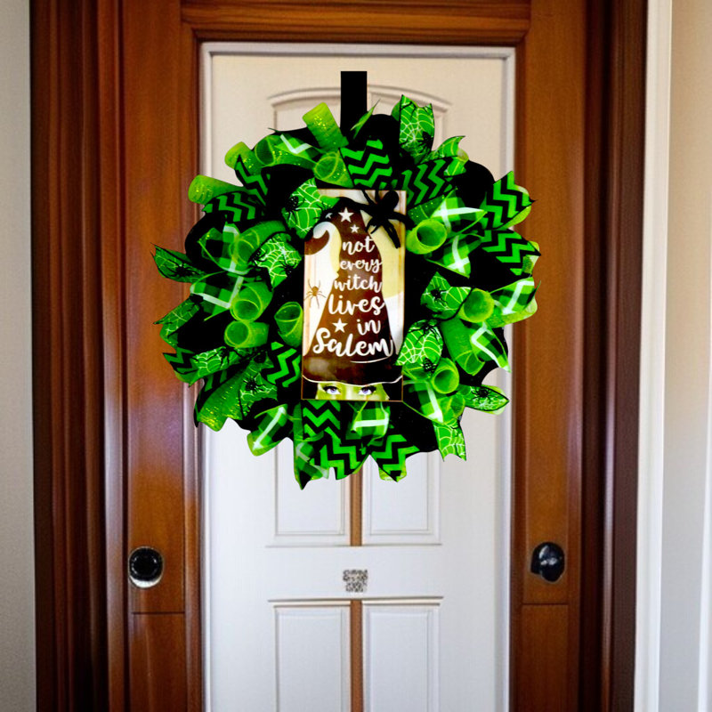 Halloween Salem Witch 24" Wreath