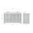 61'' Double Bathroom Vanity with White Quartz Top-93359465
