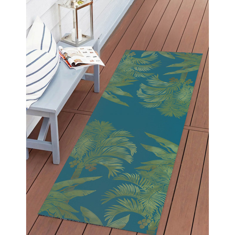In the Jungle Outdoor Area Rug, Runner 2'6" x 8'