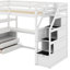 Lit mezzanine simple avec bureau et tablettes-1625706749