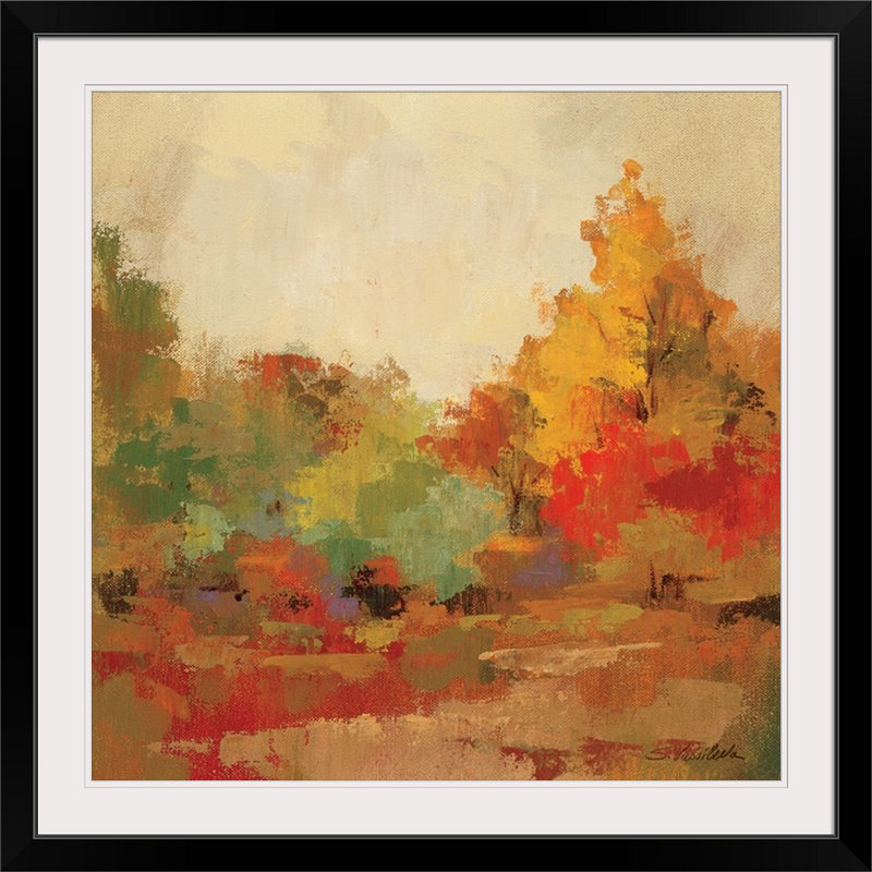 « ii » par silvia vassileva,, reproduction d’art Fall Forest, H 35 po x l 35 po x P 1,5 po, Toile