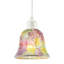 Multi-Colour Iridescent Crackle Mosaic Bell Pendant Lighting Shade By 