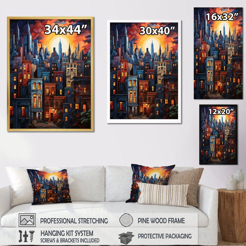 «Laiyah Chicago Popart IV», reproduction sur toile, H 40 po x l 30 po x P 1,5 po, Toile tendue