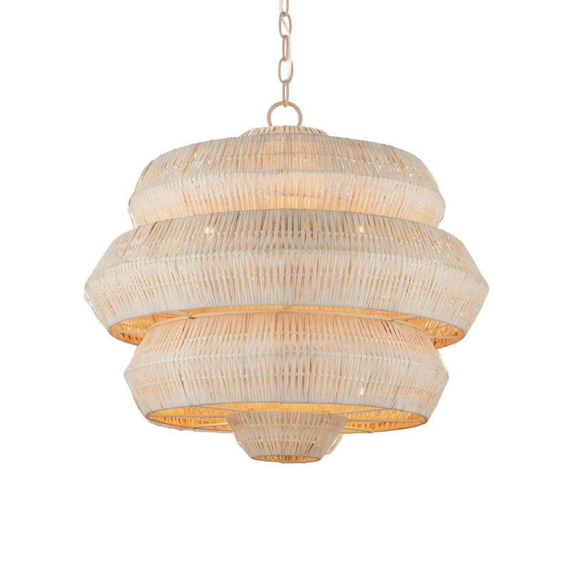 Antibes Chandelier, 20" H x 22.5" W x 22.5" D, 3 Lights