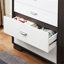 Commode à finition blanche et espresso Eloy