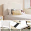 2Pcs Twin Upholstered Bed Frames for Kids with Boucle Headboard, Velvet/Sherpa Platform, No Box Spring Needed, Beige