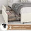 Base de lit tapissier avec 2 tiroirs de rangement Modern - Boucle Modern-1943756297-1943756535