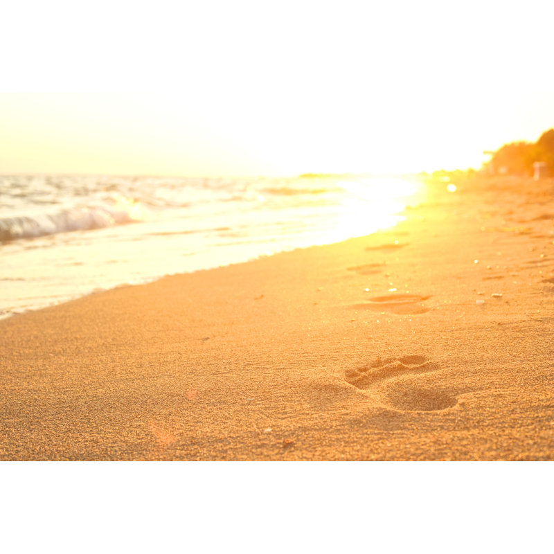 Footprints by FilmColoratStudio - Wrapped Canvas Print, 51cm H x 76cm W