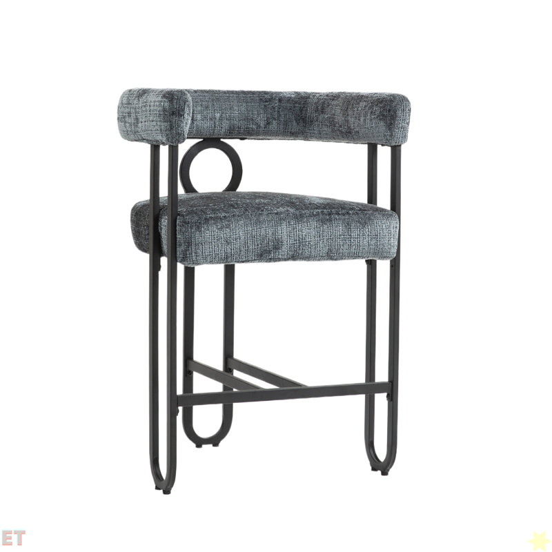 Ensemble de 1 tabourets de bar House Hold, Gris chenille
