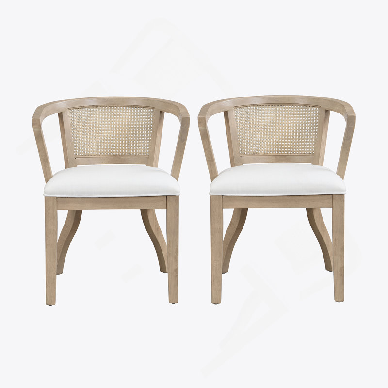 Chaise avec accoudoirs de salle à manger (ensemble de 2)
