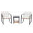 Krusa 2-Person Steel Outdoor Seating Group