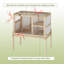 34.9"W X19.7"D X36.6"H Multi-Chamber Small Animal Hutch