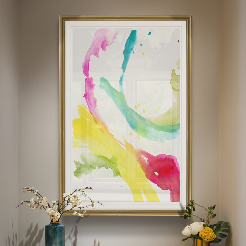 « saturée splash ii », impression sur toile, H 22,5 po x l 30,5 po x P 1,5 po, Or