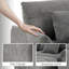 74.2 Gray Boucle American Tufed Club Loveseat-79171460