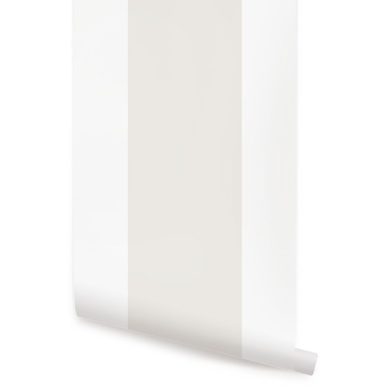 Rouleau de papier peint adhésif vertical à peindre Zeeshan, L 2 pi x 18 pi, Beige