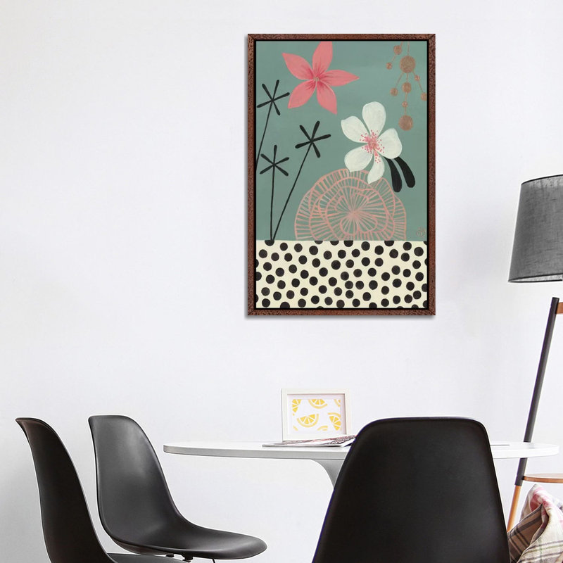 Green Tropics by CreatingTaryn - Print on Canvas, Classic Brown Wood Framed, 101.6 cm H x 66.04 cm W
