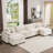 Kirima Modern Corduroy Comfort Modular Combo Cloud Sofa.-86182971