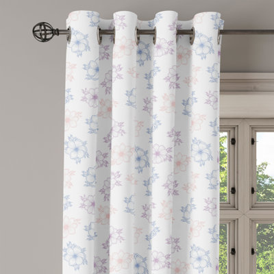 Sateen Blackout Curtains / Drapes Single Panel