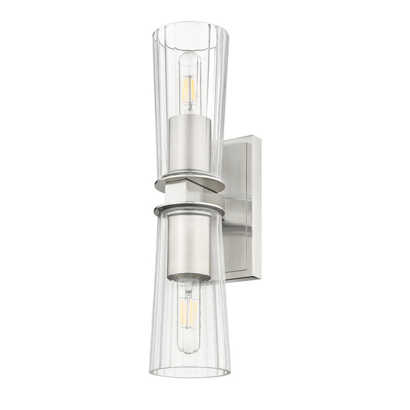 Esma 2 Light Wall Sconce, Brushed Nickel