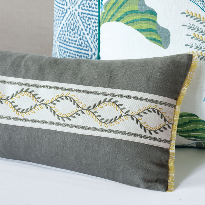 Clementine Linen Lumbar Pillow Cover & Insert