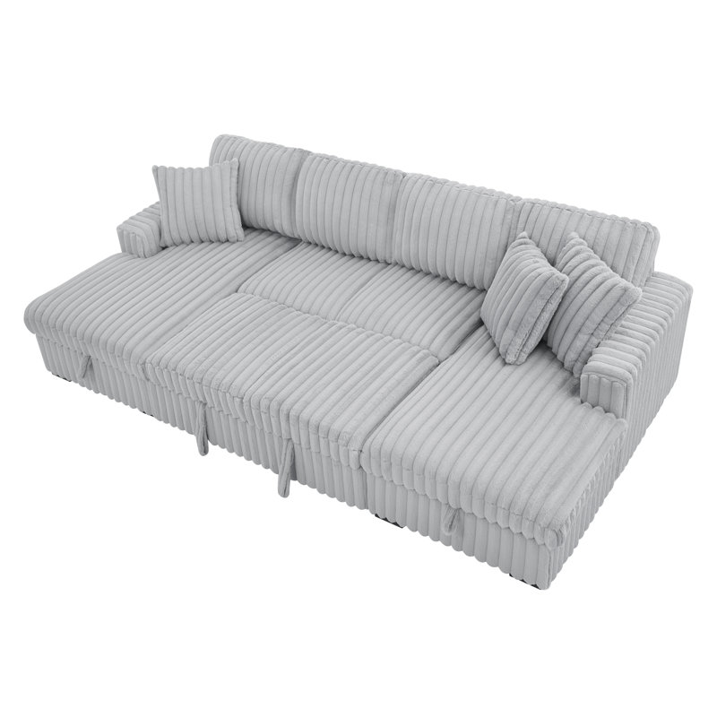 Myroslava 122-Inch U-Shaped Sleeper Sofa