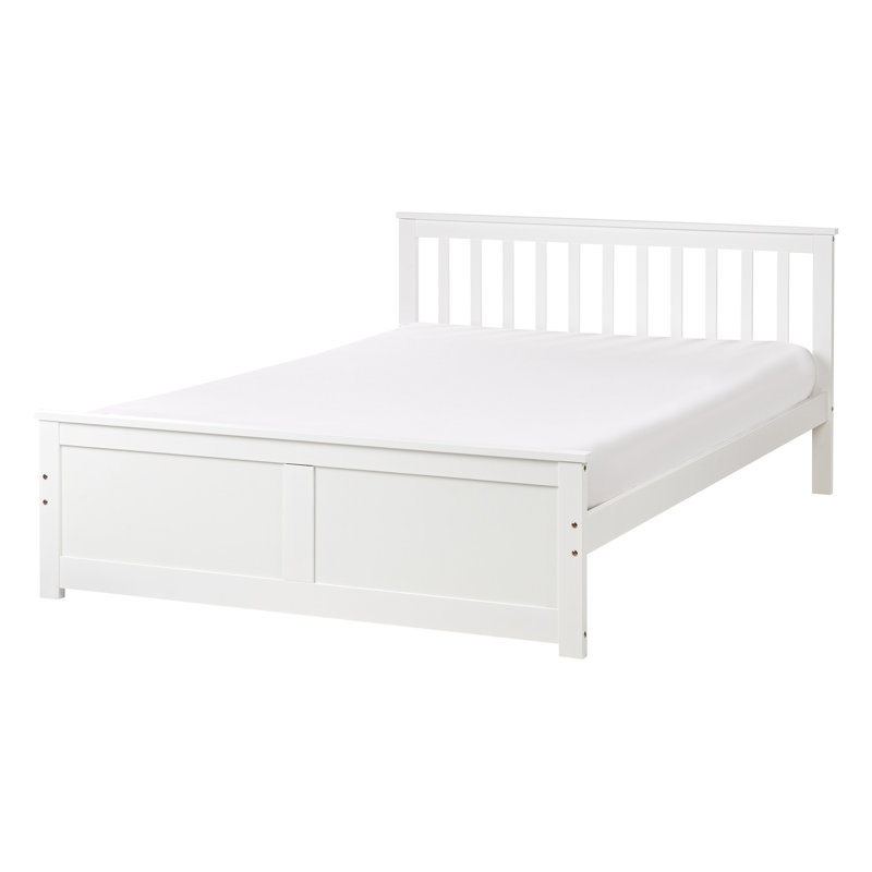 Abdurahmon Drawers Bed Frame, European Double (140 x 200 cm), White