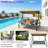 Porch Swing Cushions With Backrest, 4" Thicken Waterproof Outdoor Bench Cushion, Only Cushion-799062581-799062579