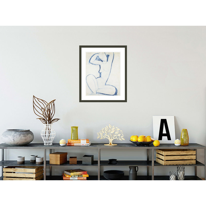 «Caryatid II» par Amedeo Modigliani, impression giclée sur cadre, H 23,5 po x l 27,99 po