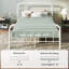 Base de lit plateforme en métal Kawamoto au design moderne et élégant-787599168-787599172